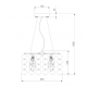 Подвесной светильник Eurosvet Sandra 60005/3 хром/перламутр