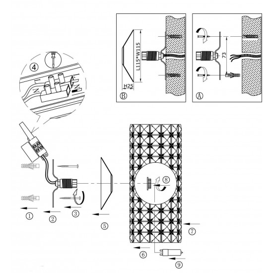 Бра Odeon Light Malinesa 2607/1W