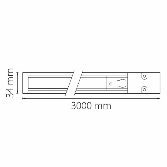 Шинопровод трехфазный Lightstar Barra 504035