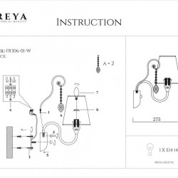 Бра Freya Adelaide FR2306-WL-01-W