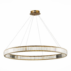 Подвесной светодиодный хрустальный светильник кольцами ST Luce TIVOLI SL1622.313.01