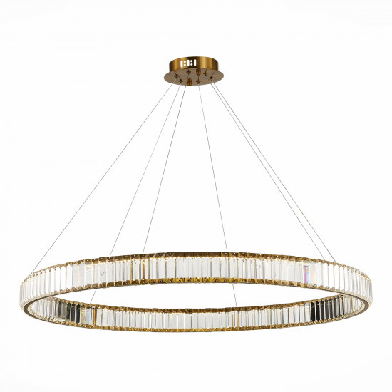 Подвесной светодиодный хрустальный светильник кольцами ST Luce TIVOLI SL1622.313.01