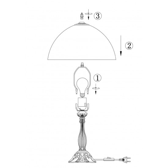 Настольная лампа Odeon Light Traube 2267/1T