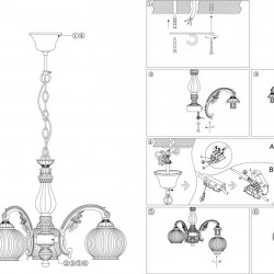 Подвесная люстра Odeon Light Ragon 2867/3