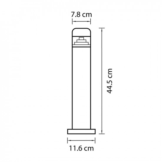 Уличный светодиодный светильник Lightstar Raggio 376907