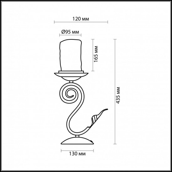 Настольная лампа Odeon Light Bosta 2438/1T