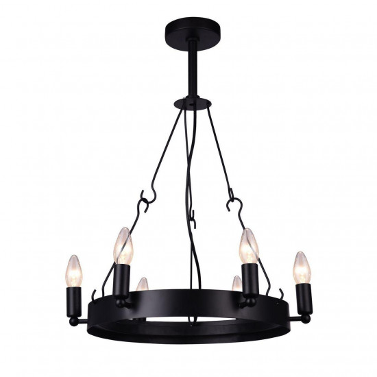 Подвесная люстра Arte Lamp Bastiglia A8811SP-6BK