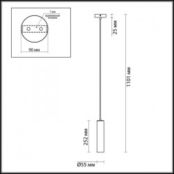 Подвесной светильник Odeon Light Corse 3873/1L