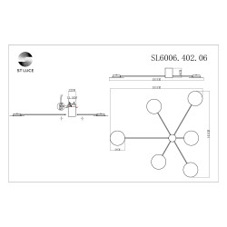 Потолочная светодиодная люстра минимализм ST Luce Tondo SL6006.402.06