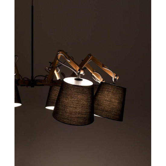 Подвесная люстра Arte Lamp Pinoccio A5700LM-8BK