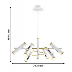 Подвесная светодиодная люстра Favourite Duplex 2323-12P