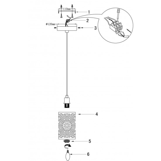 Подвесной светильник Odeon Light Moli 2501/1