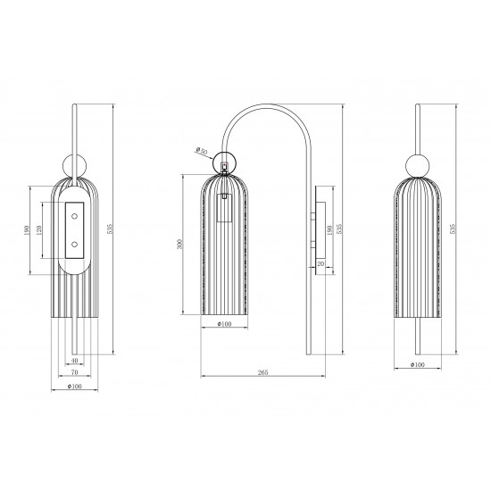 Бра Maytoni Antic MOD302WL-01W