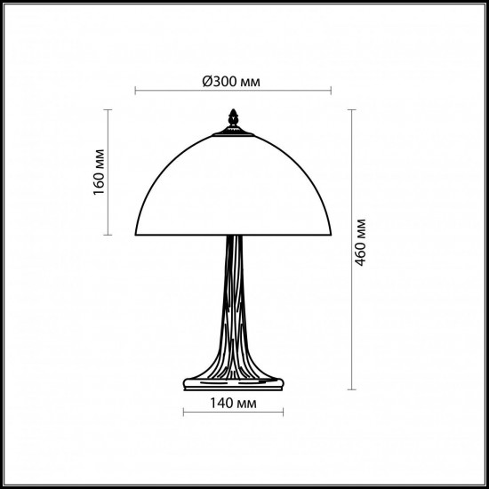 Настольная лампа Odeon Light Riza 2269/1T