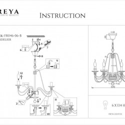 Подвесная люстра Freya Velia FR2046-PL-06-BR