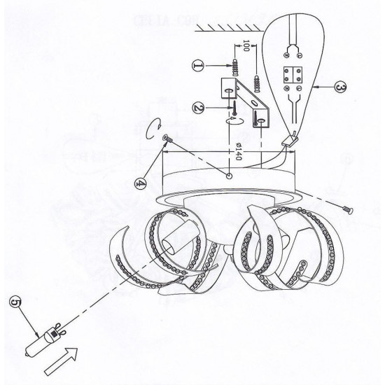 Бра Odeon Light Elia 2213/3W