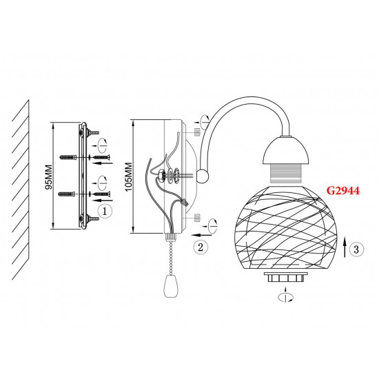 Бра Lumion Balina 2944/1W