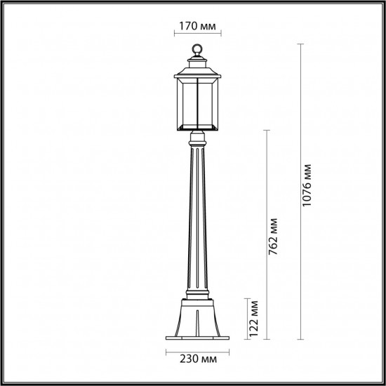 Уличный ландшафтный светильник Odeon Light MAVRET 4961/1F