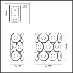 Настенный светильник Odeon Light Tokata 4973/1W