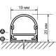 Потолочный алюминиевый профиль Elektrostandard для LED ленты oval LL-2-ALP005 4690389104428