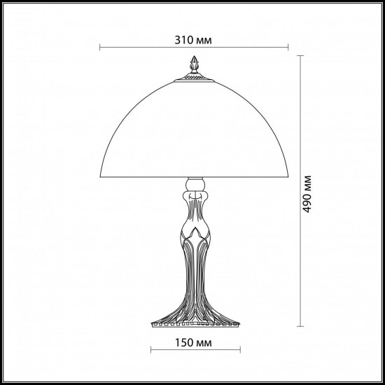 Настольная лампа Odeon Light Gibis 2640/1T