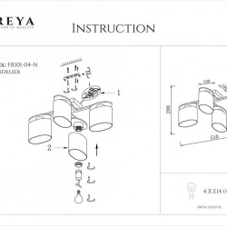 Потолочная люстра Freya Bice FR5101-CL-04-CN