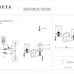 Бра Freya Faust FR2300-WL-02-BZ