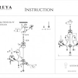 Подвесная люстра Freya Dezi FR3040-PL-06-WG