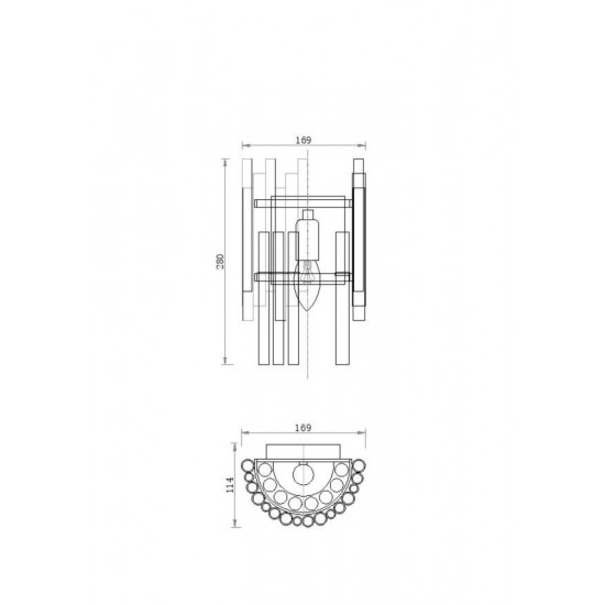 Бра Maytoni Coliseo MOD135WL-01BS