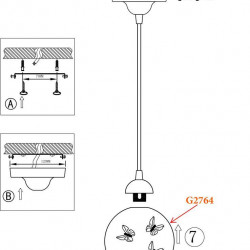 Подвесной светильник Odeon Light Meleta 2764/1