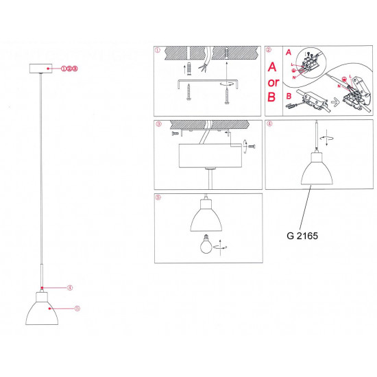 Подвесной светильник Odeon Light Tio 2165/1