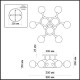 Потолочная люстра Odeon Light Miolla 3972/9C
