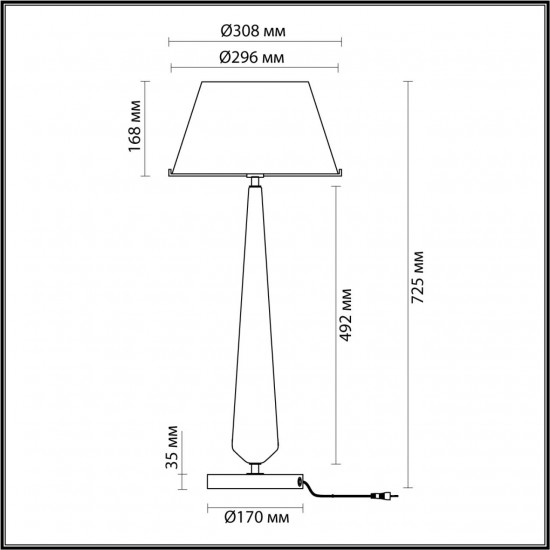 Настольная лампа Odeon Light Tower 4852/1T