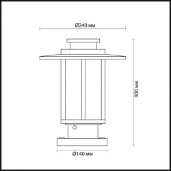 Уличный светильник Odeon Light Mito 4047/1B