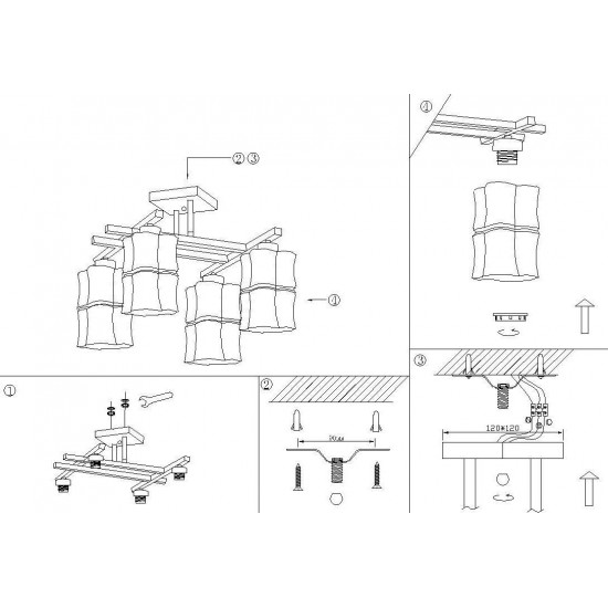 Потолочная люстра Odeon Light Atir 2437/4C