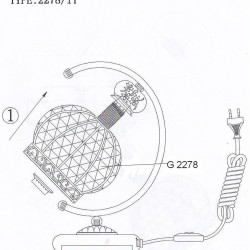 Настольная лампа Odeon Light Asula 2278/1T