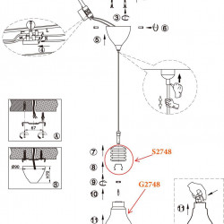 Подвесной светильник Odeon Light Norin 2748/1