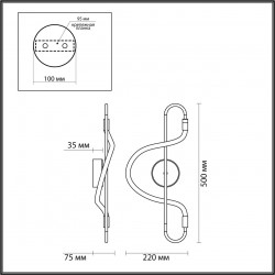 Настенный светильник Odeon Light KEYS 4303/12WL