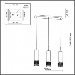 Подвесной светильник Odeon Light Allen 2206/3