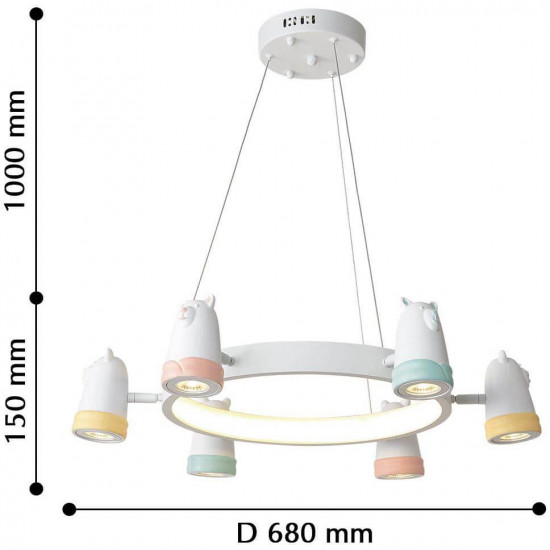 Подвесная люстра Favourite Taddy Bears 2449-6P