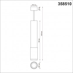 Подвесной светодиодный светильник Novotech Mais Led 358510