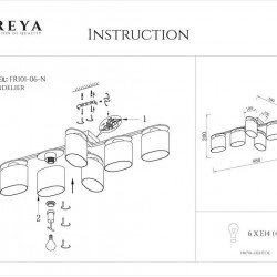 Потолочная люстра Freya Bice FR5101-CL-06-CN