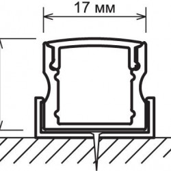 Профиль накладной алюминиевый Elektrostandard LL-2-ALP001-R 4690389104411