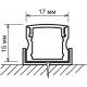 Профиль накладной алюминиевый Elektrostandard LL-2-ALP001-R 4690389104411