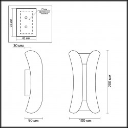 Уличный настенный светильник Odeon Light Krista 3886/6WG