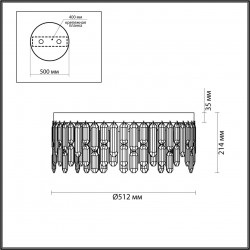 Люстра потолочная Odeon Light Dakisa 4986/6C