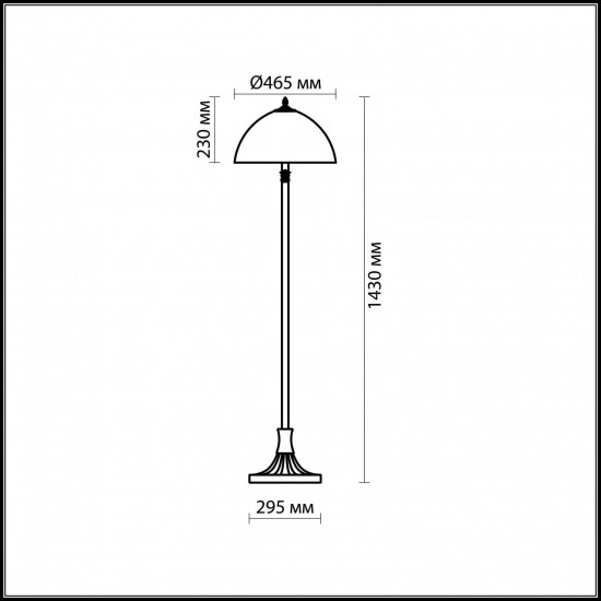 Торшер Odeon Light Riza 2269/2F