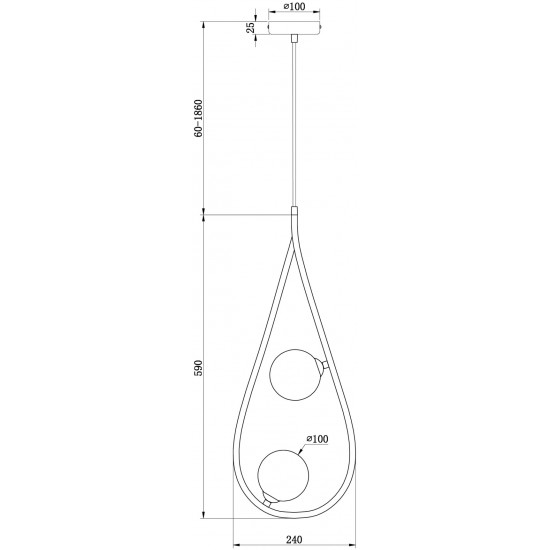 Подвесной светильник Freya Perlina FR4005PL-02B