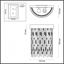 Бра Odeon Light Refano 4848/2W