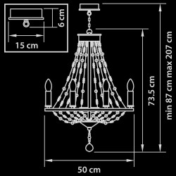 Подвесная люстра Lightstar Castello 744088